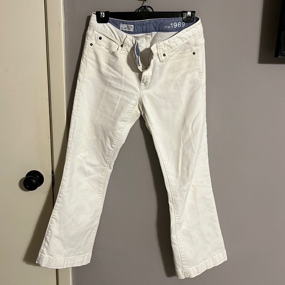 Gap 1969 white jeans! 27/4 petite